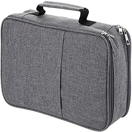 Penalhus i Oxford-stof med håndtag Grey