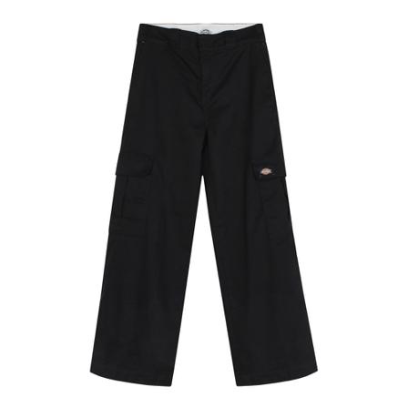 Dickies, Wide Trousers Zwart, Dames, Maat:W28