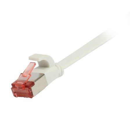 SYNERGY Patchkabel RJ45, CAT6 250Mhz, 3m weiss, FTP(U/FTP), TPE(Superflex), Flach, Synergy 21,