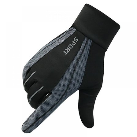 Frictionshandskar - Ultimate Frisbee-handskar - Gummierade handflator och fingrar för fantastiskt grepp i alla förhållanden - Bäst i alla väder (Grå)