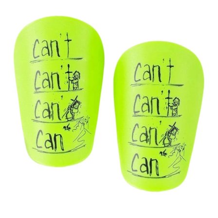 2 stk. Mini Fodbold Benskinner Benbeskyttelse til Udendørs Sport Fodboldkamp Grøn 8cmx5cm