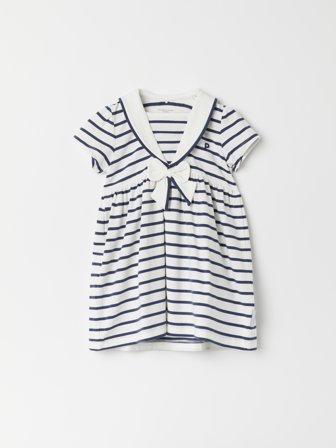 Polarn O. Pyret - Striped sailor dress - 56 - Childrenswear - blue