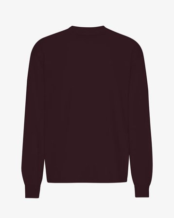 Oversized Organic LS T-Shirt - Oxblood Red