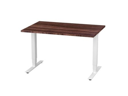 deNord Design Bord höj/sänk Pro 1200x800 valnöt/vit - Lyreco - Kontorsmöbler och inredning - Bord och hurtsar - Skrivbord - Höj/sänkbar