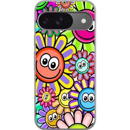 Kompatibelt Mobilskal till Google Google Pixel 9 Happy Flowers