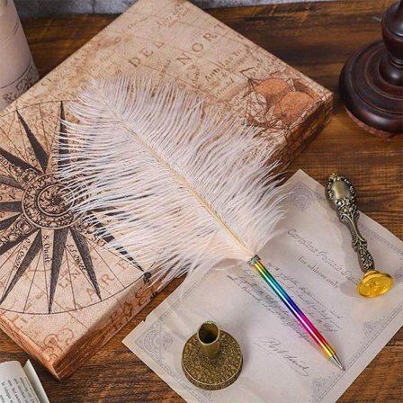 2 STK Fjerpen Kuglepen 05 05