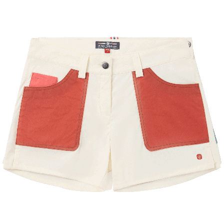 Amundsen 5Incher Field Shorts Womens Offwhite/Terra Red