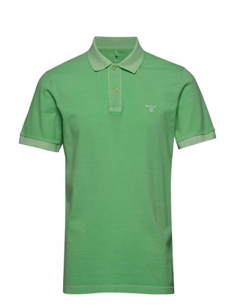 D2. Sunfaded Pique Ss Rugger Polos Short-sleeved Vihreä GANT