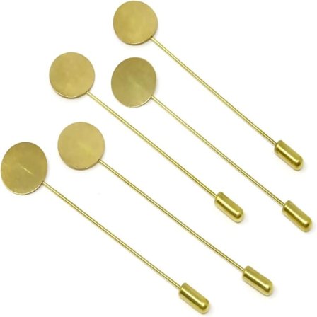 Badge Pin Tørklæde Pin Rund Bakke Broche