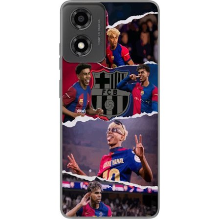 Kompatibelt Mobildeksel til Motorola Moto E14 Yamal Fotball Spiller Barcelona