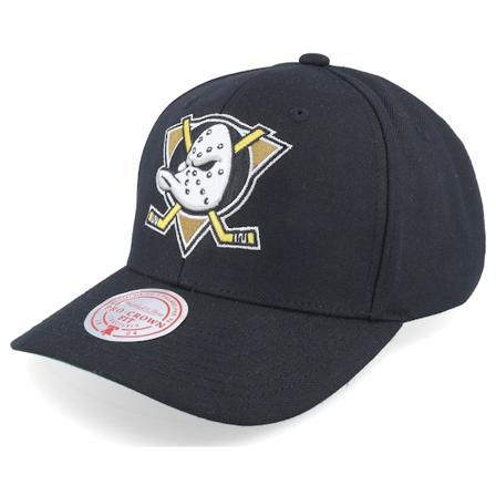 Mitchell & Ness - NHL Černá adjustable Kšiltovka - Anaheim Ducks Team Ground 2.0 Pro Black Adjustable @ Hatstore