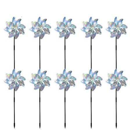 Heijastavat lintuja pelottavat tuulimyllyt - pidä linnut loitolla 10-Pack