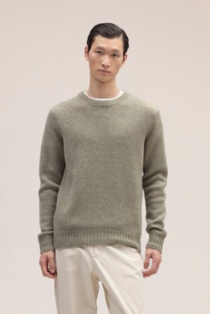 NN.07 Lee Pullover Herren Grün Wollmix