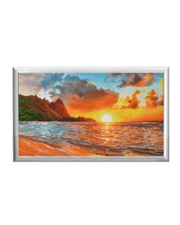 Stickpackung Bild Sonnenuntergang