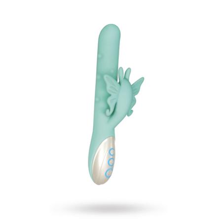 Grand Beaded Butterfly - Rabbit Vibrator - Vuxen.se - Rabbitdildo, dildo med klitorsstimulans, vibrerande dildo