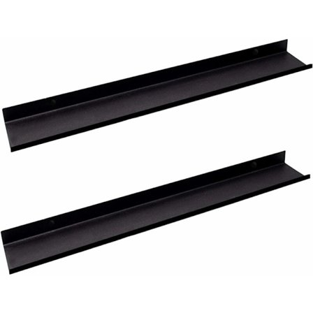 Vit väggmonterad hylla flytande väggmonterad hylla 30 cm - Metallhylla för fotoramar