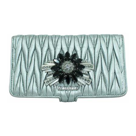 Miu Miu Pre-owned, Pre-owned Case On Chain Blauw, Dames, Maat:ONE Size