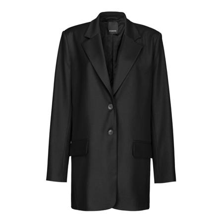 Pinko Single-Breasted Coats Sort, Dame Uldfrakker