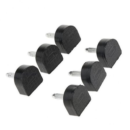 3x3 Par Hælspidser Taps Sko Reparation Udskiftning Døvler Puder 14x14mm Sort