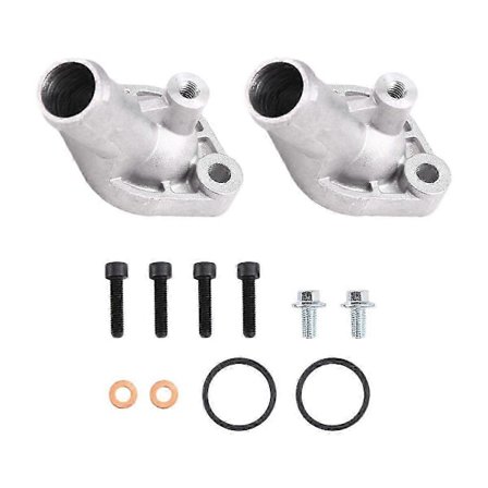 2 sarjaa V-Twin alumiininen termostaatin ulostulon kansi Can-Am 800 1000 Outlander Renegade 420222690 42022 (LGL)