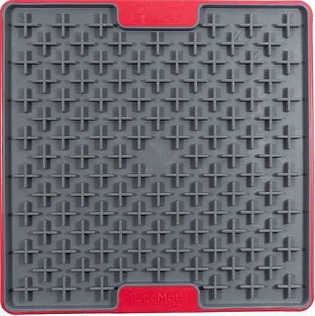 LickiMat Buddy Tuff Rød, Tøj & Bolig, Foder & Tilbehør, Mad- & Vandskåle