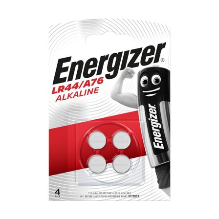 ENERGIZER Batteri A76/LR44 4/fp - Lyreco - Kontorsmaskiner - Batterier - Knappcellsbatterier
