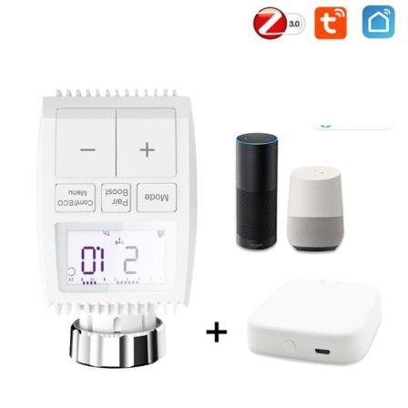 Smart ZigBee Radiator Aktuator TRV Programmerbar Termostatisk Radiator Ventil
