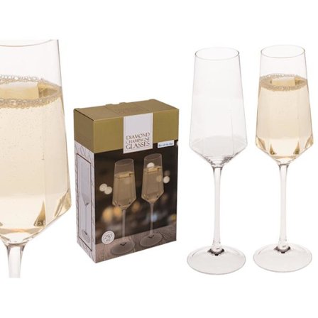 2-Pak Champagneglass - Glass til Champagne - 25 cl