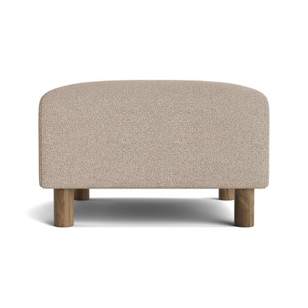 Toledo Pouf Hocker in Loop Beige 45cm, ideal für das Wohnzimmer als zusätzliche Sitzgelegenheit oder bequeme Beinstütze für müde Beine.
