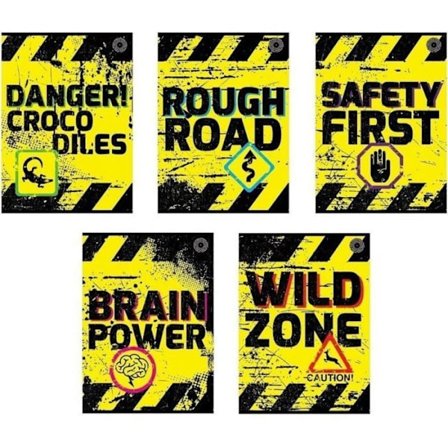 Anteckningsbok - loggbok Ziemia obiecana Anteckningsbok Terre Promise A5/80 K, linje med tecken (10 stycken)