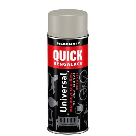 Quick Bengalack Spray Riddergrå Smatt 400ml