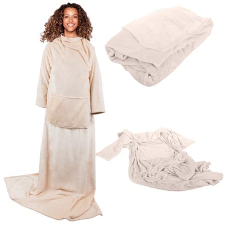 Superstor Hoodie Blanket | XXL Filtmorgonrock Beige