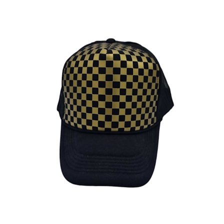 Gold Checkered - Trucker keps