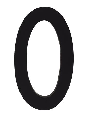 Architecht Numbers 100 Mm Design Letters Black