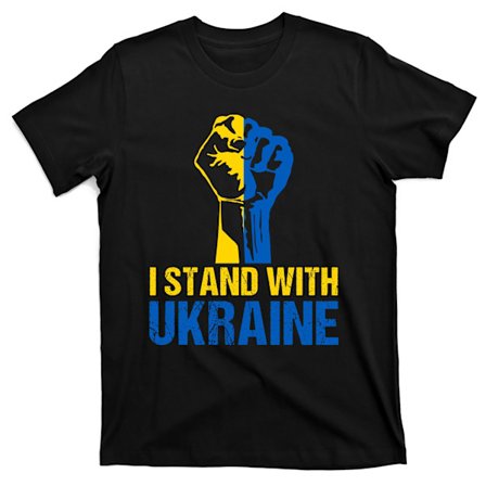 Ukrainsk Flag I Står Med Ukraine Vintage Ukrainsk Støtte Ukraine T-Shirt