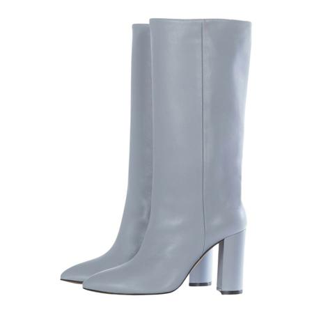 Toral, Leather Boots With A Block Heel Niebieski, Kobieta, Rozmiar: 37 EU