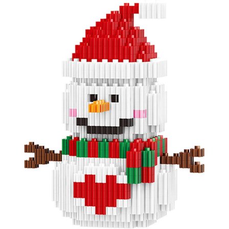 Jule Legetøj Byggesten Jule Snemand Mikro Byggesten Sta