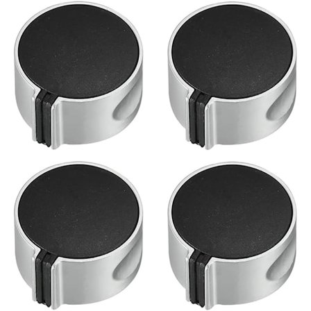 Set med 4 spisvred roterande vred 6mm axel ersättningstillbehör för universell gasspis