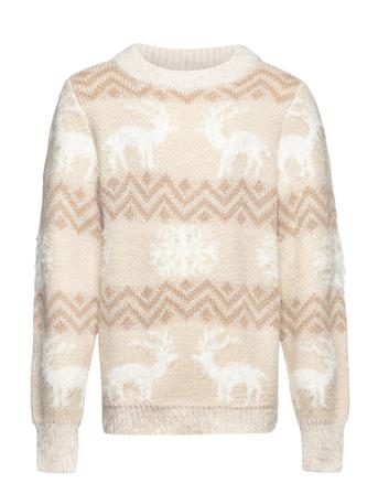 Kogxmas Fairisle L/S Pullover Knt Pullover Striktrøje Multi/mønstret Kids Only