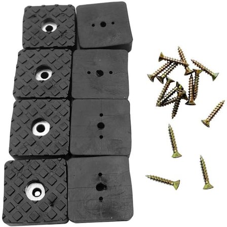 20 st Möbelskydd Stolsbensgummi Möbelhöjda Fötter Halkskydd Ljudreducerande Golvskydd med Skruvar (30*10mm)