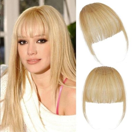 Äkta Hår Clip in Lugg, Falsk Lugg Hår Clip on Lugg för Kvinnor