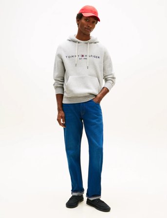 Tommy Hilfiger Core Tommy Logo Hoody - Grey - S