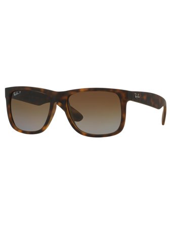 Ray Ban highstreet Men's Sunglasses with a frame made of plastic in brown and plastic lenses in brown gradient polarized