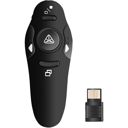 PowerPoint PPT 2.4GHz USB Trådløs Fjernbetjening med Rød Laserpegepind til Lærer, Professor