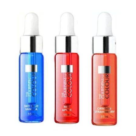 3-pakkaus - kynsinauhaöljy - vanilja, omena, mansikka - 15 ml