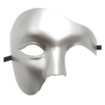Maskert maske vintage phantom of the opera one eyed half face kostyme
