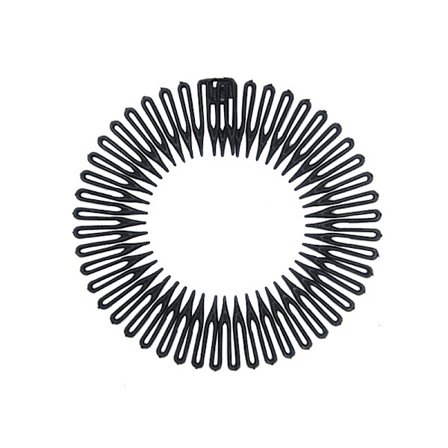 9 stycken Full Circular Stretch Comb Flexibel Plast Cirkel Kam