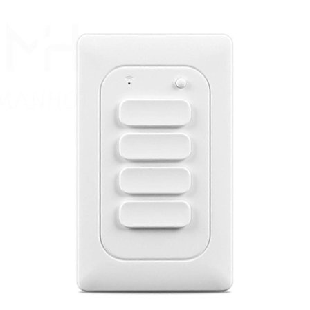 Zigbee Smart Lys Bryter Veggbryter Trykknapp Interruptor Tuya Ingen Nøytral og med Nøytral US Bryter for Alexa (A)