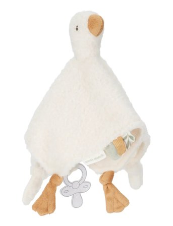Little Dutch Little Dutch - Cuddle Cloth Baby Goose Grs Newborn - White - ONE SIZE