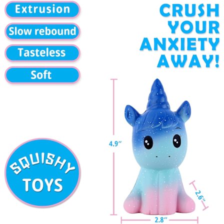 *Squishies Unicorn Horse Galaxy Squishy Slow Rising Squeeze Toys S*
